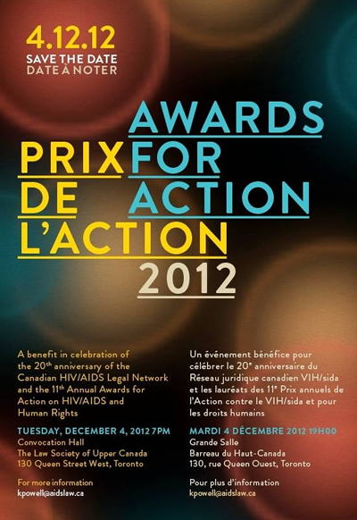 AWARDS FOR ACTION 2012 - www.aidslaw.ca