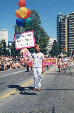 Bradford McIntyre is Out About HIV in the Vancouver Pride Parade 2004