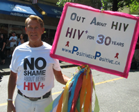 Bradford McIntyre says it's important to end the stigma over being HIV positive.Photo Credit: Charlie Smith