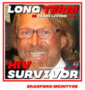 HIV Portrait Frame: Bradford McIntyre LONG TERM HIV SURVIVOR 36 YEARS LIVING HIV+  THE DIGITAL LIVING QUILT by Zee Strong