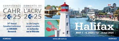 CAHR 2025 - 34th Canadian Conference on HIV/AIDS Research (CAHR 2025) - May 1st - 4th - Halifax, Nova Scotia - www.cahr-acrv.ca/conference