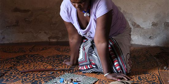 GoGo-Busi is is a traditional health practitioner involved in the study to test her clients for HIV and refer them for ART. Photo Sandra Maytham Bailey