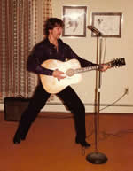 Greg McIntyre's signature look was a wide red leather belt, a nod to the iconic “leather and belt” worn by Elvis