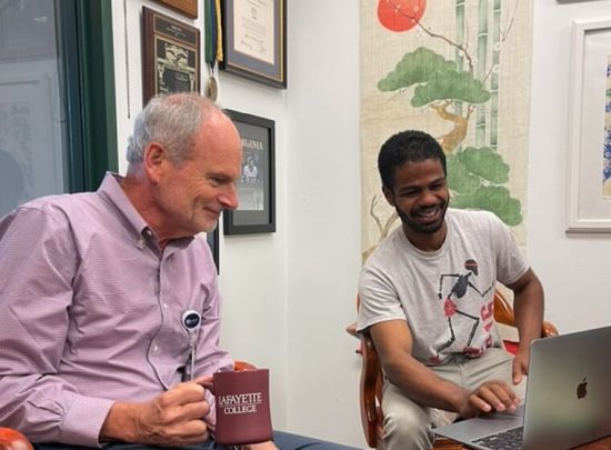 The School of Medicine's William A. Petri Jr., MD, PhD, (left) and neuroscience student David Tyus have discovered that the portion of our nervous systems responsible for the “fight or flight’ response helps determine the severity of dangerous C. difficile infections.