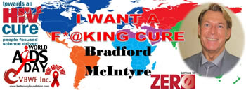 Bradford McIntyre, Campaign participant: Rise Above HIV 1 WANT A F-In CURE. December 1, 2014. https://www.facebook.com/HIVCURE2014