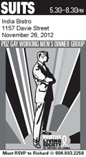 SUITS - POZ GAY WORKING MEN'S DINNER GROUP - www.positivelivingbc.org