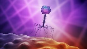 A bacteriophage attacking a cell. Kolpona/Adobe Stock